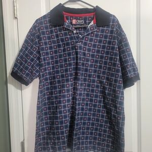 Ralph Lauren Blue and Red Checkered Polo Shirt